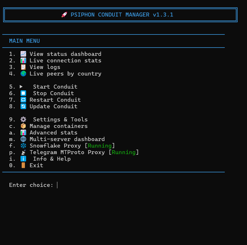 Main Menu