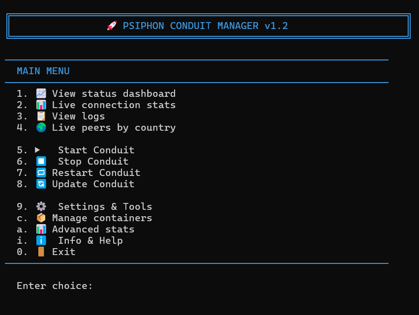 Main Menu